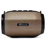 KISONLI LED-904 Wireless Bluetooth Mini Portable Speaker 5W Output, 1200mAh Battery, LED Lighting, FM Radio, USB/TF/AUX, TWS 1+1, Gold