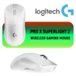 Logitech G PRO X SUPERLIGHT 2 LIGHTSPEED Wireless Gaming Mouse, 4K Polling, Lightweight, LIGHTFORCE Hybrid Switches, HERO 2 Sensor, 44,000 DPI, 5 Programmable Buttons, USB-C Charging, PC & Mac | WHITE - 1 Month Warranty