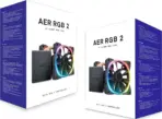 NZXT AER RGB 2 120mm Case Fans Twin Starter Pack with Hue 2 Black  HF-2812C-D1 - Image 7