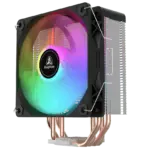 Segotep FI4 Digital Black Air Cooler with 4 Copper Heat Pipes, 120mm PWM ARGB Fan, Detachable Real-Time CPU Status Display, 180W TDP Cooling for Intel LGA1700 & AMD AM5 Systems - Image 5