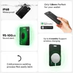 Nutale Rechargeable Wallet Tracker Card – Ultra-Thin Bluetooth Finder Compatible with Apple Find My & Google Find Hub, IP68 Waterproof, Built-In Speaker - Image 2