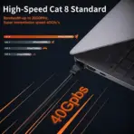 Cat8 Patch Cable 5M Black Bare Copper 26AWG Shielded RJ45 40Gbps 2000MHz High-Speed LAN Cord Indoor Outdoor Gaming PC Router Xbox - Image 4