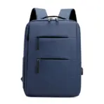 Laptop Backpack - for Tablets & Laptops up to 15.6" - Waterproof - Electronics Protection  - Scratchproof - Travel Friendly - Organized Compartments - USB Charge Port - Slim Casual Business Design - Heavy Duty - 42 x 12 x 30 cm - DENIM BLUE - Image 4