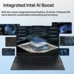 Lenovo ThinkPad E16 Gen 3 Intel® Core Ultra 5 225H | 8GB DDR5 RAM ; 512GB NVMe SSD | 16-inch WUXGA IPS Display | Intel® UHD Graphics | DOS | ECLIPSE BLACK - Image 3
