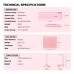 FANTECH P51 5-in-1 Gaming Wired Bundle – Pink Edition - Complete Gaming Setup in One Package – Mouse, Keyboard, Headset, Mousepad, and Stand - Image 16