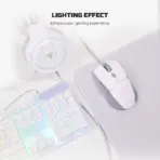 Fantech P51 5 in 1 WHITE Power Bundle : Flash HQ53 Headset , Tower II AC304 Headset Stand , Shikari K515 Gaming Keyboard , Vigil MP356 Mousepad , Crypto VX7 Gaming Mouse  - Image 9