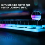 Fantech K614L Fighter III RGB Gaming Keyboard - Wired , 104 Keys Fill Size , 26 Keys Anti-ghosting , 5 RGB Modes , Membrane Switch , Aluminum Panel - BLACK - Image 5