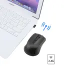 JEQANG JW-209 2.4G WIRELESS Optical MOUSE , Ergonomic & Lightweight , 800-1200 DPI , 10 meters Transmission Distance , Battery Powered - Black  - Image 5