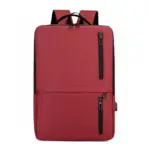 Laptop Backpack  Business / Travel  | USB Charging Port | Holds Up to 15.6" Laptops & Tablets | Waterproof | Anti-theft Pockets | Lightweight | Organized Compartments Slim Formal Design - RED - Image 2