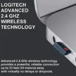 Logitech Unifying Receiver, 2.4 GHz Wireless Technology, USB Plug Compatible with all Logitech Unifying Devices like Wireless Mouse and Keyboard, PC / Mac / Laptop - Black - Image 6