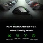 Razer DeathAdder Essential Optical Esports Gaming Mouse | 6400 DPI Precision Sensor | 5 Programmable Buttons | Mechanical Switches 10M Clicks | Ergonomic Right-Handed Design  | BLACK - Image 5