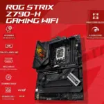 ASUS ROG STRIX Z790-H Gaming WiFi  LGA 1700 Intel14th &13th&12th Gen ATX gaming motherboard (DDR5 up to 7800 MT/s, PCIe 5.0 x16 SafeSlot with Q-Release, 4xPCIe 4.0 M.2 slots ,USB 3.2 Gen 2x2 Type-C, AI Motherboard) - OPEN BOX