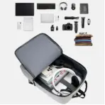 Laptop Backpack  Business / Travel  | USB Charging Port | Holds Up to 15.6" Laptops & Tablets | Waterproof | Anti-theft Pockets | Lightweight | Organized Compartments Slim Formal Design - RED - Image 7