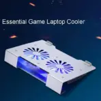 Aluminum Alloy Gaming Laptop Cooler Cooling Pad | 2 Quiet Fans | Support Up to 17.3 Inch Heavy Notebook, Laptop | 5 USB PORTS | 2 Big fans | 380 x 285 x 70 mm | Silver - Image 5