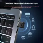 UGREEN USB Bluetooth 5.3 Adapter for PC Accessories - Plug & Play on Windows 11/10/8.1 | Connect Up to 5 Devices | Bluetooth Receiver & Transmitter for Keyboard, Mouse, Headphones, Speakers, Printer | CM591-35995 - Image 2