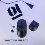 Logitech G309 LIGHTSPEED Wireless Gaming Mouse, HERO 25K Sensor, LIGHTFORCE Hybrid Switches, 300+ Hr Battery, 86g Lightweight, Dual Wireless, 6 Buttons, PC & Mac | Black - Image 9