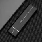 USB 3.1 Gen2 Type-C to M.2 NVMe & NGFF SATA SSD Dual Protocol 2-in-1 Enclosure – Aluminum Case, 10Gbps Speed, 2230–2280 Support, Plug & Play, JMS Chipset - Image 2