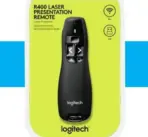 Logitech R400 Wireless Red Laser Presentation Remote With Red Laser Pointer, One-Touch Slideshow Controls, Plug-and-play 2.4GHz USB Receiver, Bright 15m Range, Storable receiver and carrying case,  For Windows PC - Image 9