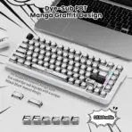 Attack Shark X82 HE Pro Mechanical Gaming Keyboard – 82 Keys, Tri-Mode, Magnetic Switches, RGB, Rapid Trigger, Comic Design, 8000Hz Wired, Hot-Swap, 5000mAh Battery - Image 9