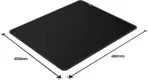 HyperX Pulsefire Mat Gaming Mouse Pad Cloth (L) With Anti-Fray Stitching, Precision-Tuned Surface, Anti-Slip Rubber Base, And Comfortable Foam Padding | BLACK  450mm x 400mm x 3mm - Image 8