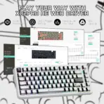 Attack Shark X82 HE Pro Mechanical Gaming Keyboard – 82 Keys, Tri-Mode, Magnetic Switches, RGB, Rapid Trigger, Comic Design, 8000Hz Wired, Hot-Swap, 5000mAh Battery - Image 5
