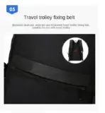 Laptop Backpack – Holds Up to 15.6″ Laptops & Tablets – Oxford Textile – Waterproof – Recharge USB Port – Minimalist Design  – International Travel Carry On Approved – Anti-theft Hidden Pockets – BLACK - Image 14