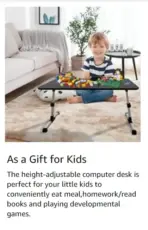 Laptop Desk Adjustable Foldable Laptop Stand | TILT | HIGHT ADJUSTABLE | ONE FAN | SILICON WRIST REST | FOR LAPTOPS UP TO 17 INCH | LAPTOP BED TABLE | BLACK  - Image 9