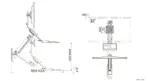 Sit Stand Workstation Wall Mount Height Adjustable Sit-Stand Converter for 22” -32” Screens with Keyboard Tray, VESA 75/100, Load Capacity from 3 – 9 kg - Image 8