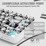 Attack Shark X82 HE Pro Mechanical Gaming Keyboard – 82 Keys, Tri-Mode, Magnetic Switches, RGB, Rapid Trigger, Comic Design, 8000Hz Wired, Hot-Swap, 5000mAh Battery - Image 4