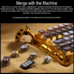GravaStar Mercury K1 Pro 75% Wireless Mechanical Gaming Keyboard, Gasket-Mounted, Hot-Swap x Kailh Speedy Mint Linear Switches, Dual RGB, 8000mAh Battery, Custom Control Knob | Battle-Worn Yellow - Image 4