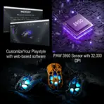 GravaStar Mercury X Pro 8KHz Wireless Gaming Mouse With 32,000 DPI PAW 3950 Sensor, 49g Magnesium Alloy Skeleton, RGB, Tri-Mode, Ergonomic Build & Onboard Profiles | INTERSTELLAR SILVER - Image 8