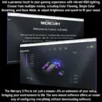 GravaStar Mercury X Ultra-Light Gaming Mouse – Magnesium Alloy, 32,000 DPI, PAW 3950 Sensor, 1K Polling Rate, Tri-Mode, RGB, Ergonomic Hollow Design, 5 Programmable Buttons, Web-Based Software | Battle Worn-Yellow - Image 9