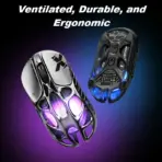 GravaStar Mercury X Ultra-Light Gaming Mouse – Magnesium Alloy, 32,000 DPI, PAW 3950 Sensor, 1K Polling Rate, Tri-Mode, RGB, Ergonomic Hollow Design, 5 Programmable Buttons, Web-Based Software | Battle Worn-Yellow - Image 7