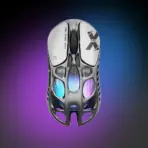 GravaStar Mercury X Pro 8KHz Wireless Gaming Mouse With 32,000 DPI PAW 3950 Sensor, 49g Magnesium Alloy Skeleton, RGB, Tri-Mode, Ergonomic Build & Onboard Profiles | INTERSTELLAR SILVER - Image 12