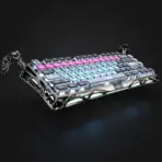 GravaStar Mercury V75 Pro Hall Effect Gaming Keyboard With Gateron HE Magnetic Jade Switch, 8000Hz Polling Rate, 0.005mm Precision, 256K Scan Rate, Adjustable Actuation, Rapid Trigger, RGB Lighting, Semi-Aluminum Build | Cyberpunk - Image 10