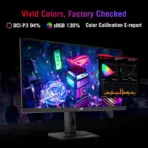 ASUS ROG Strix XG27ACMS 27-inch WQHD 2560x1440 Gaming Monitor, 320Hz OC, 0.3ms Fast IPS, G-SYNC Compatible, FreeSync Premium, USB-C DP Alt Mode, HDR400, 4-Way Adjustable | BLACK - Image 4