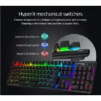 HyperX Alloy Origins™ Mechanical Gaming Keyboard – Full-Size, RGB Backlit, Aluminum Body, Detachable USB-C, Adjustable Tilt, NGENUITY Customization | Red Switches - Image 3