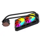 Havit Gamenote F2001 240mm ARGB CPU Liquid Cooler, Dual 120mm Fans , 1800RPM, LGA1700 & AM5, Aura Sync, Quiet Pump | Black - Image 3
