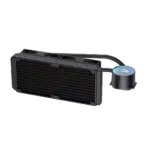 Havit Gamenote F2001 240mm ARGB CPU Liquid Cooler, Dual 120mm Fans , 1800RPM, LGA1700 & AM5, Aura Sync, Quiet Pump | Black - Image 4