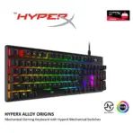 HyperX Alloy Origins™ Mechanical Gaming Keyboard – Full-Size, RGB Backlit, Aluminum Body, Detachable USB-C, Adjustable Tilt, NGENUITY Customization | Red Switches - Image 2