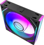 Jungle Leopard Interstellar V2 120MM ARGB PWM Forward Case Fan ,950–1850RPM, 68CFM, 2.4mmH2O, 4-Pin PWM, 5V 3-Pin ARGB, ≤32dBA Silent Cooling, One Single Fan | BLACK  - Image 8