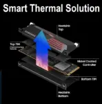 SAMSUNG 990 PRO w/ Heatsink SSD 2TB, PCIe PCIe Gen 4.0 x4, NVMe 2.0 Internal Solid State Hard Drive, Seq. Read Speeds Up To 7,450MB/s for High End Computing, Workstations, Compatible w/ PlayStation 5, MZ-V9P2T0CW - Image 4
