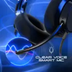 Skullcandy SLYR Pro Wired Gaming Headset With 50mm Drivers, Enhanced Sound Perception, AI Clear Voice Mic, Multi-Platform USB-C/3.5mm Support, Lightweight Comfort | Blue DigiHype - Image 3