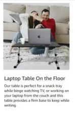 Laptop Desk Adjustable Foldable Laptop Stand | TILT | HIGHT ADJUSTABLE | ONE FAN | SILICON WRIST REST | FOR LAPTOPS UP TO 17 INCH | LAPTOP BED TABLE | BLACK  - Image 11