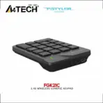 A4TECH FSTYLER FGK21C 2.4G Wireless Numeric Keypad Rechargeable Number pad - Auto-Channel Sort - USB Type-C Charging Cable -18 Low-profile Keys -Windows 7/8/8.1/10/11 - Image 5