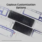 HyperX Alloy Rise 75 Mechanical Gaming Keyboard – 75% Layout, Hot-Swappable Red Linear Switches, RGB, Gasket Mounted, Ambient Sensor, 8K Polling, Wired - Image 13