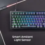 HyperX Alloy Rise 75 Mechanical Gaming Keyboard – 75% Layout, Hot-Swappable Red Linear Switches, RGB, Gasket Mounted, Ambient Sensor, 8K Polling, Wired - Image 11