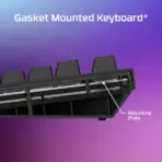 HyperX Alloy Rise 75 Mechanical Gaming Keyboard – 75% Layout, Hot-Swappable Red Linear Switches, RGB, Gasket Mounted, Ambient Sensor, 8K Polling, Wired - Image 10