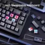 HyperX Alloy Rise Mechanical Gaming Keyboard – Full Size, Red Linear Switches, RGB, Hot-Swappable, Ambient Sensor, Gasket Mounted, 8K Polling, Wired - Image 8