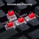 HyperX Alloy Rise Mechanical Gaming Keyboard – Full Size, Red Linear Switches, RGB, Hot-Swappable, Ambient Sensor, Gasket Mounted, 8K Polling, Wired - Image 6